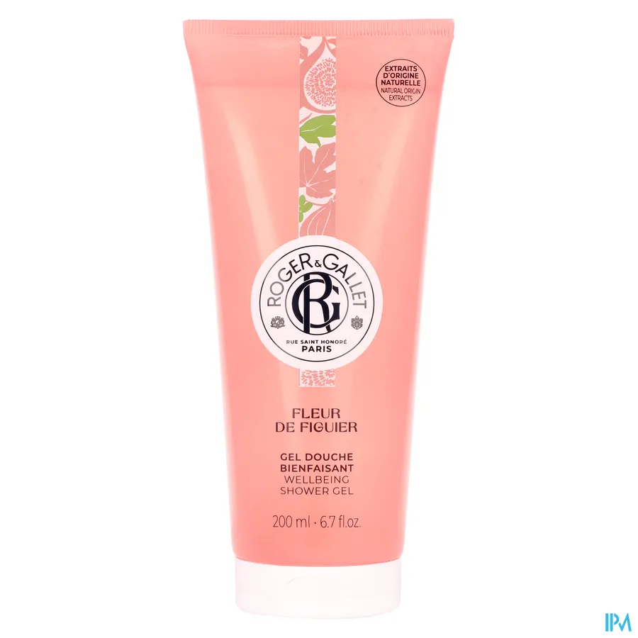 packshot van Roger & gallet Fleur Figuier Gel Douche 200 ml