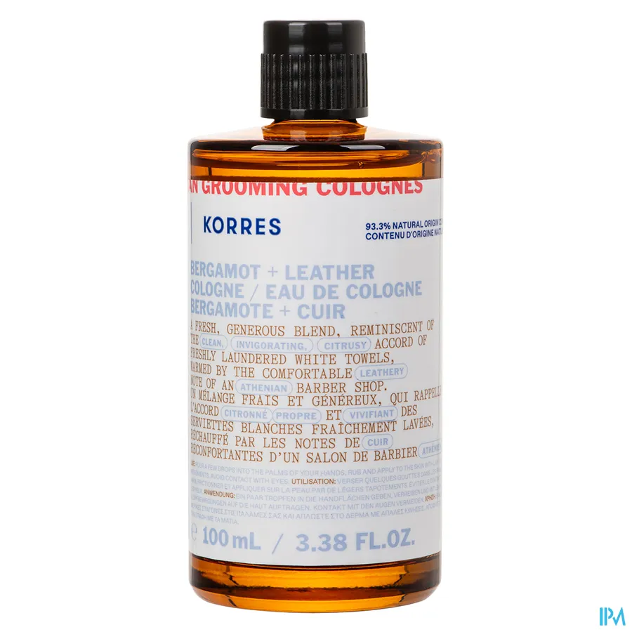 packshot van Korres Km Achillea Mens Edc Berg Leath 100ml