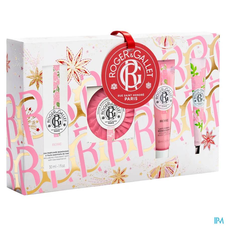 packshot van Roger & gallet Set Noel Rit Rose 30 ml 4 Producten