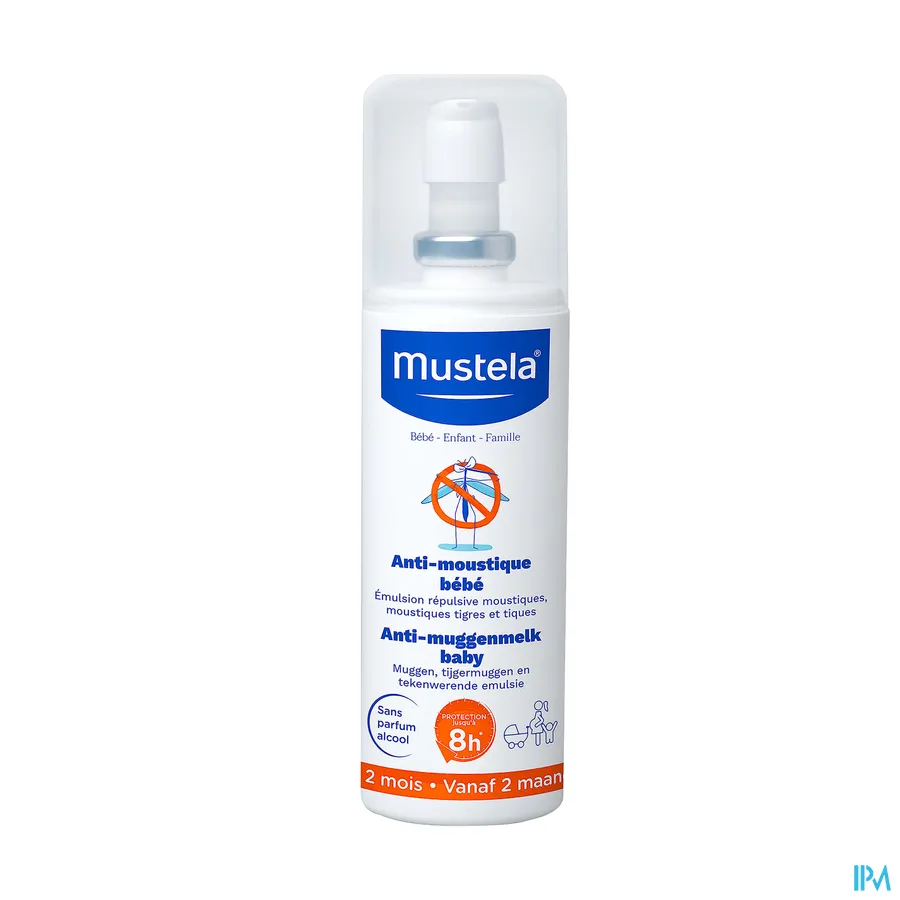 productshot van Mustela Anti-Muggenmelk Baby 100 ml
