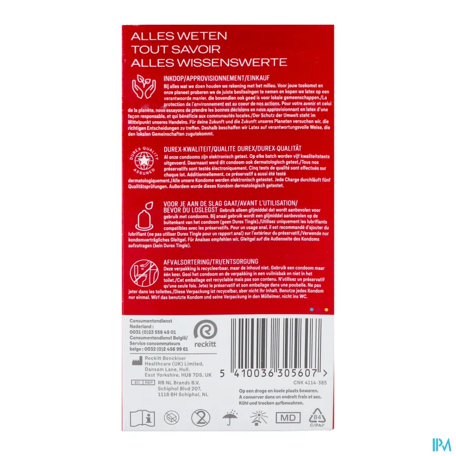 packshot van Durex Thin Feel 12 Condooms