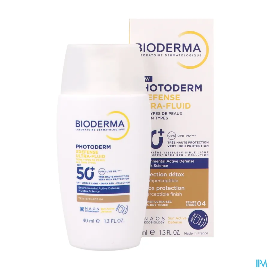 productshot van Bioderma Photoderm XDefense Ultra-Fluid SPF 50+ 40 ml Shade 04