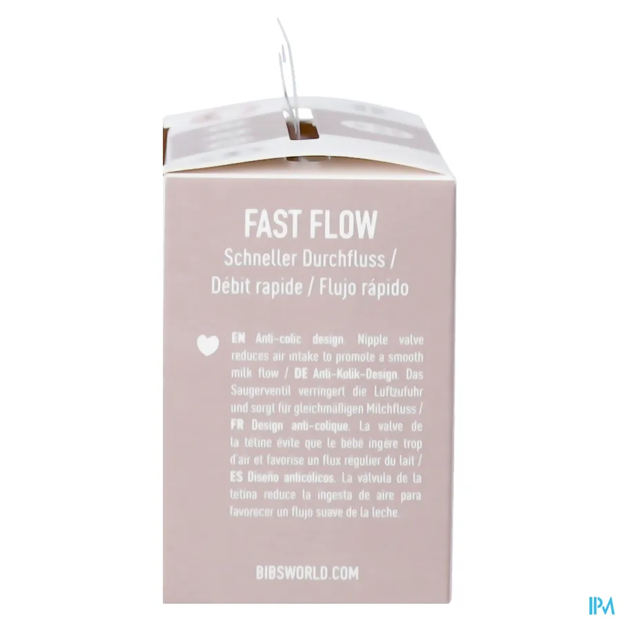 packshot van Bibs Zuigfles Spenen Latex Duopack Fast