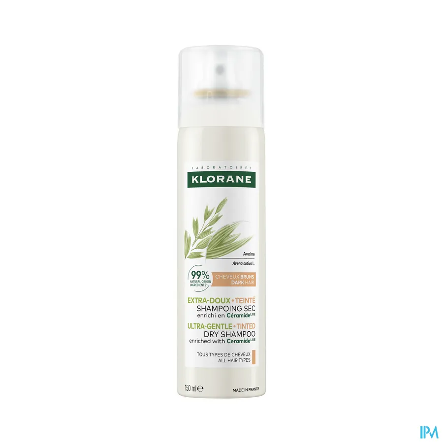 productshot van Klorane Ultramilde Getinte Droogshampoo met Haver & Ceramide 150 ml
