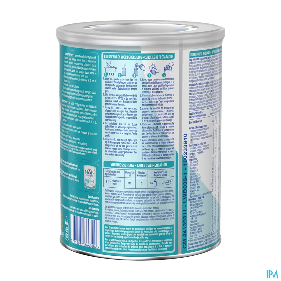 packshot van Nan Optipro 2 800 g