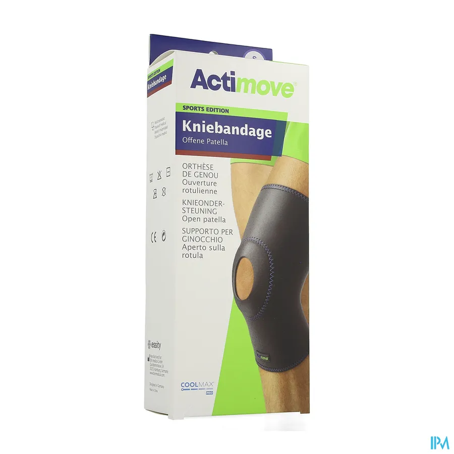 packshot van Actimove Sport Knee Support Open Patella S 1