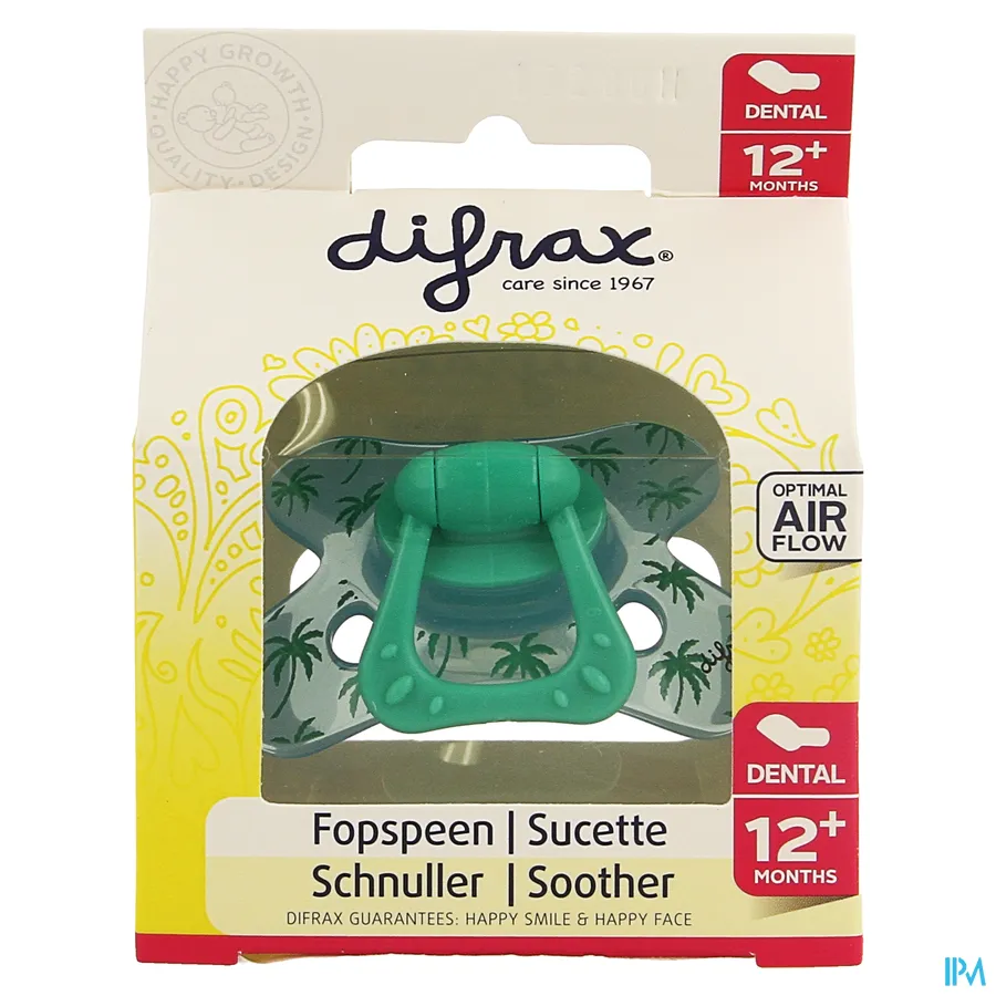 packshot van Difrax Fopspeen Dental Semi Filled Boy +12 m