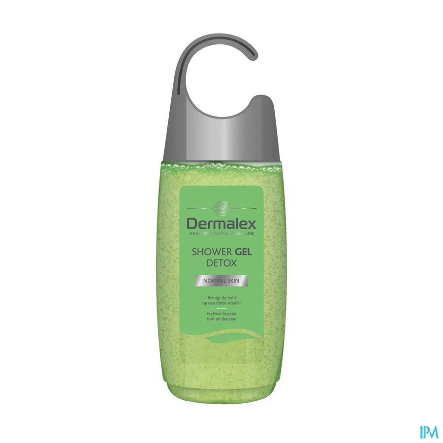 packshot van Dermalex Shower Gel Detox voor Normale Huid Flacon 250 ml