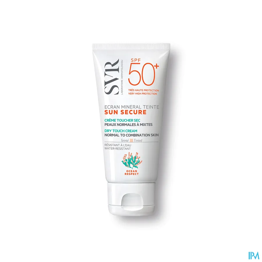 productshot van SVR Sun Secure Minerale Getinte Crème SPF 50+ Normale Huid 60 ml
