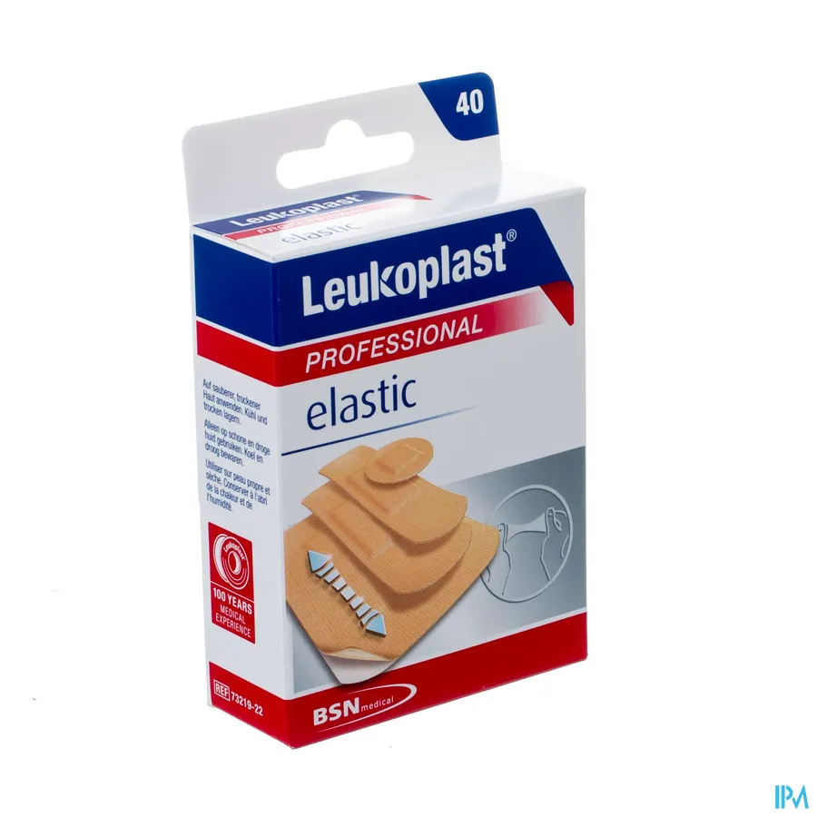 packshot van Leukoplast Elastic Assortiment 4 Maten 40 stuks