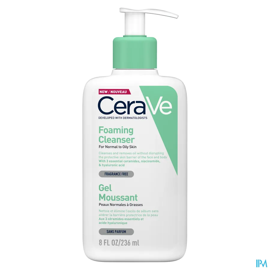 packshot van CeraVe Schuimende Reinigingsgel 236 ml
