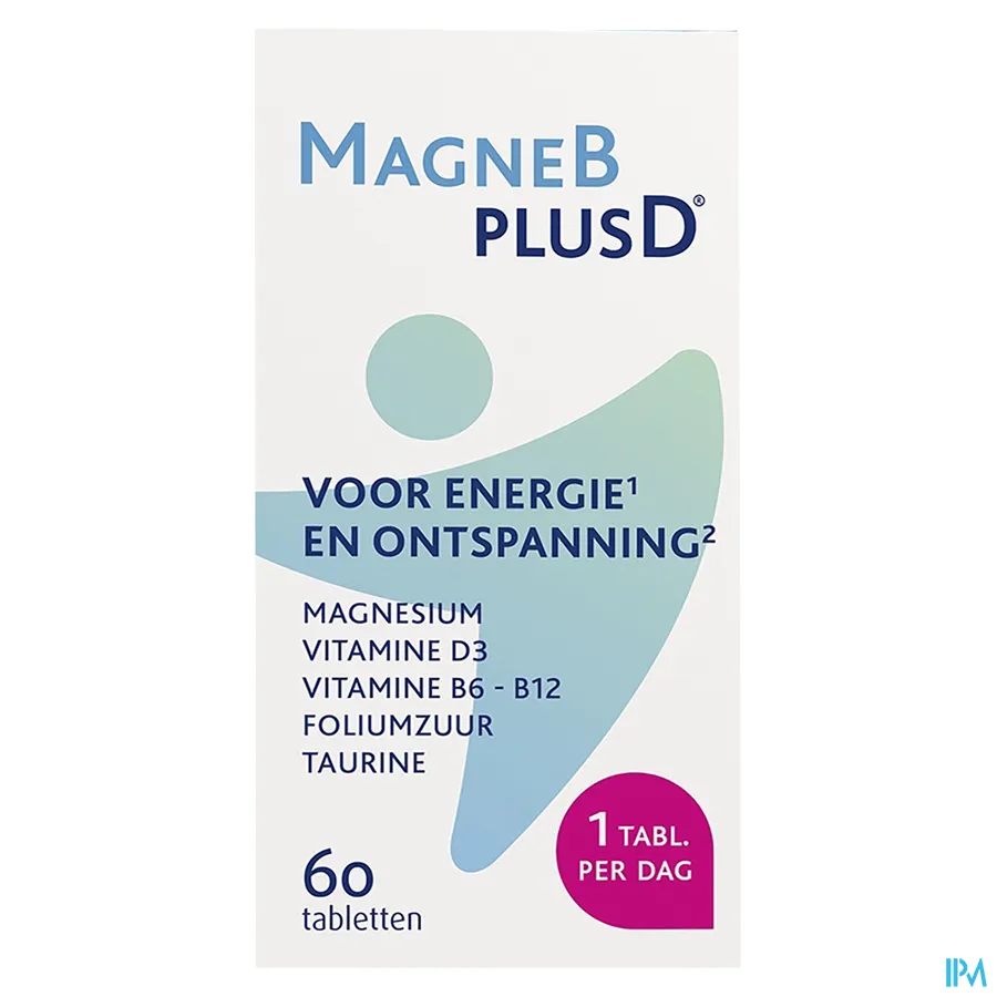 packshot van Magne B plus D 60 Tabletten