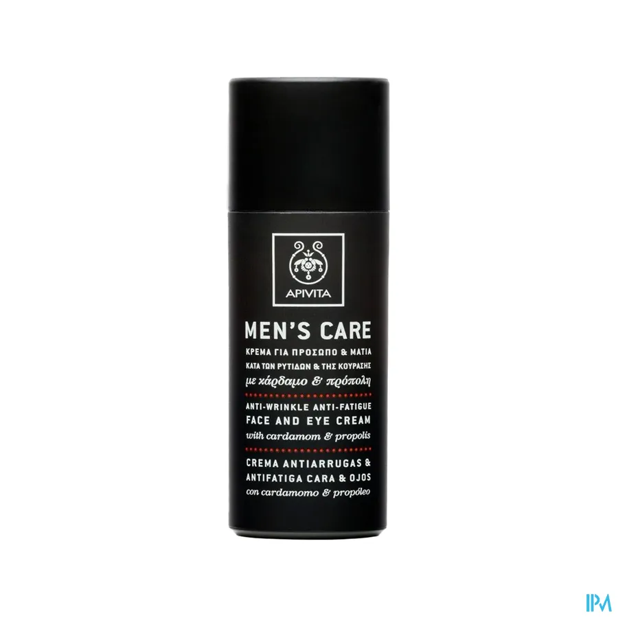packshot van Apivita Men Care Gezicht & Oog Creme Anti Rimpel 50 ml