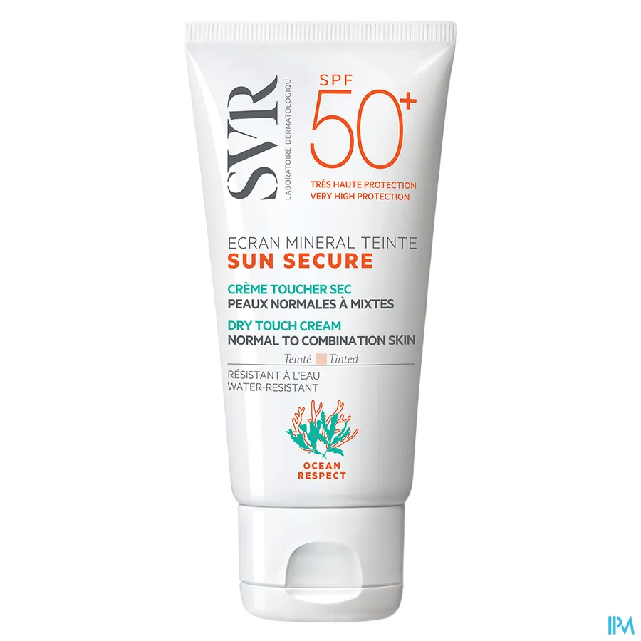 productshot van SVR Sun Secure Minerale Getinte Crème SPF 50+ Normale Huid 60 ml
