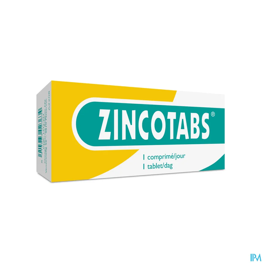 packshot van Zincotabs 60 tabletten