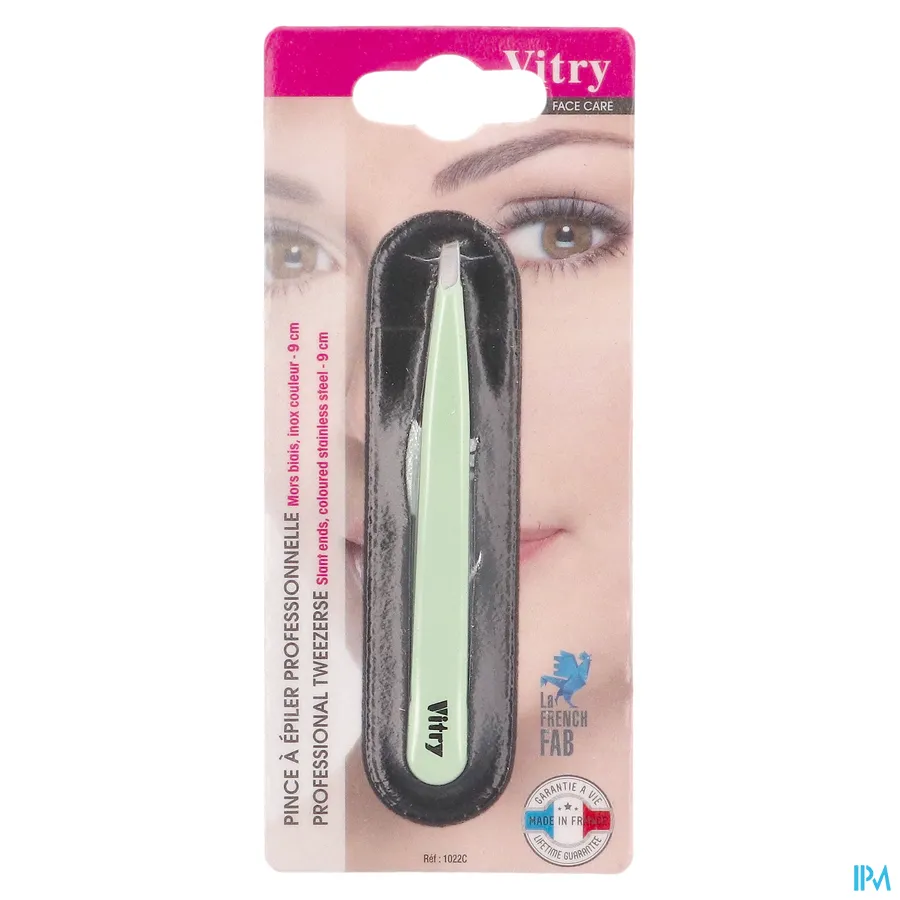 packshot van Vitry Classic Epileerpincet Schuin Inox 1 stuk