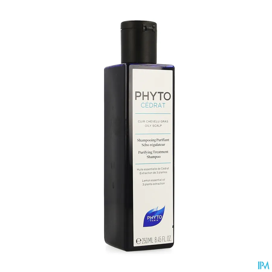 packshot van Phyto Cédrat Zuiverende Talgregulerende Shampoo voor Vette Hoofdhuid met Etherische Cederolie en 3 Plantenextracten Flacon 250 ml