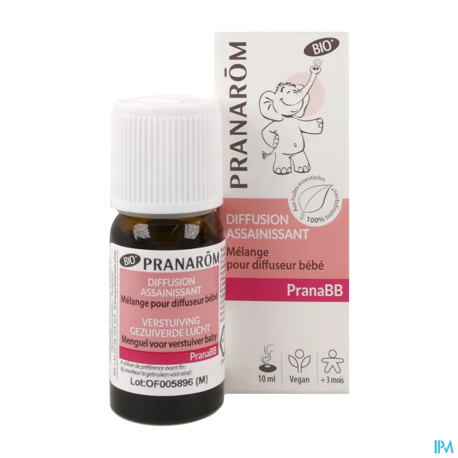 productshot van Pranarom PranaBB Verstuiving Gezuiverde Lucht 10 ml