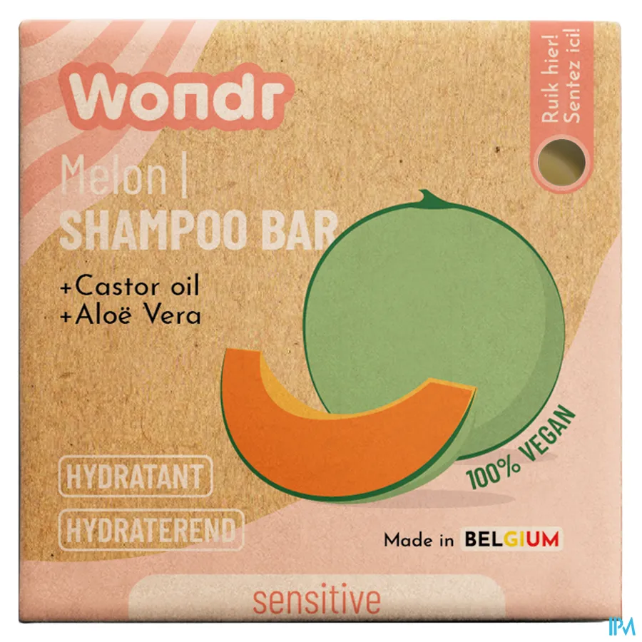 packshot van WONDR Shampoo Bar Sweet Melon 55 g