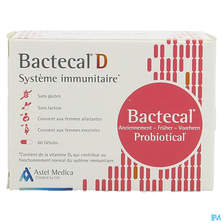 packshot van Bactecal D 60 capsules