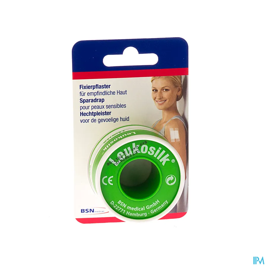 packshot van Leukosilk Kleefpleister 2,5 cm x 5 m 1 stuk