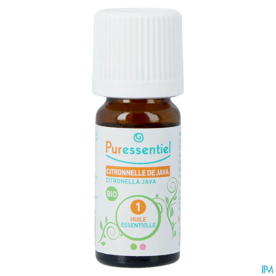 productshot van Puressentiel Essentiële Olie Citronella Java Bio 10 ml