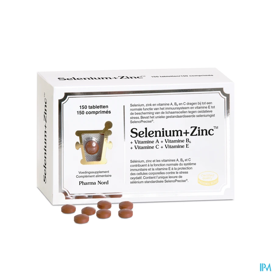 productshot van Pharma Nord Selenium + Zinc 150 tabletten