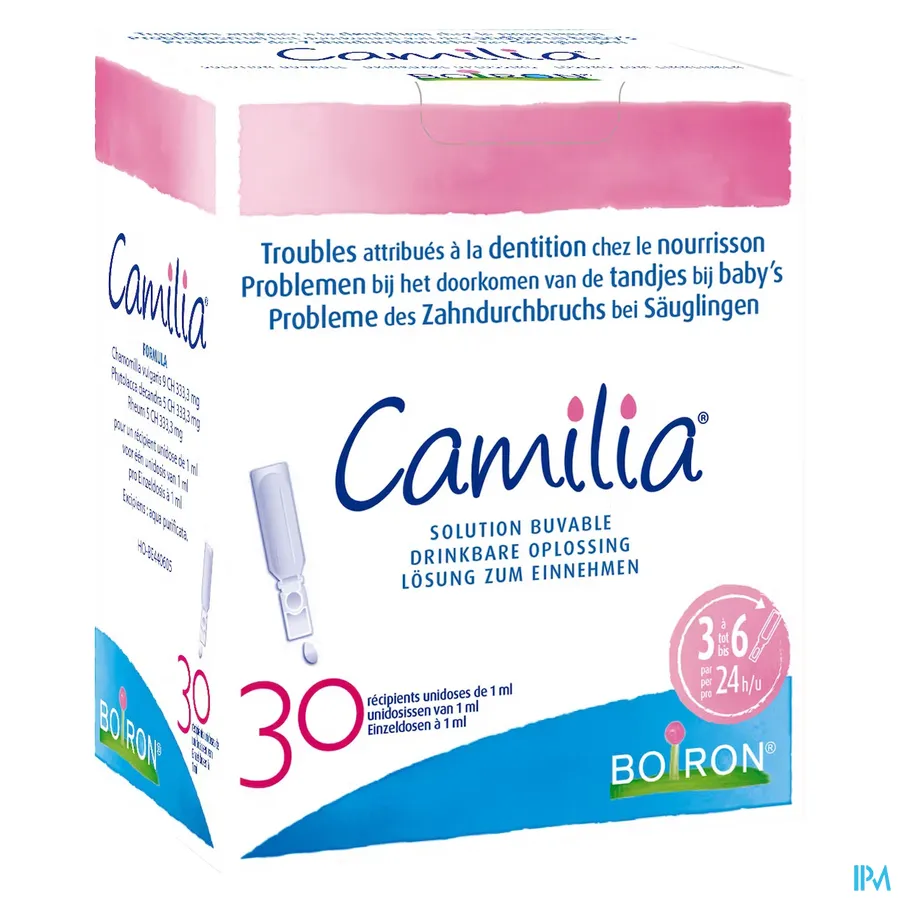 packshot van Boiron Camilia 30 unidoses
