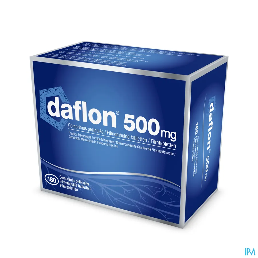 packshot van Daflon 500 mg 180 tabletten