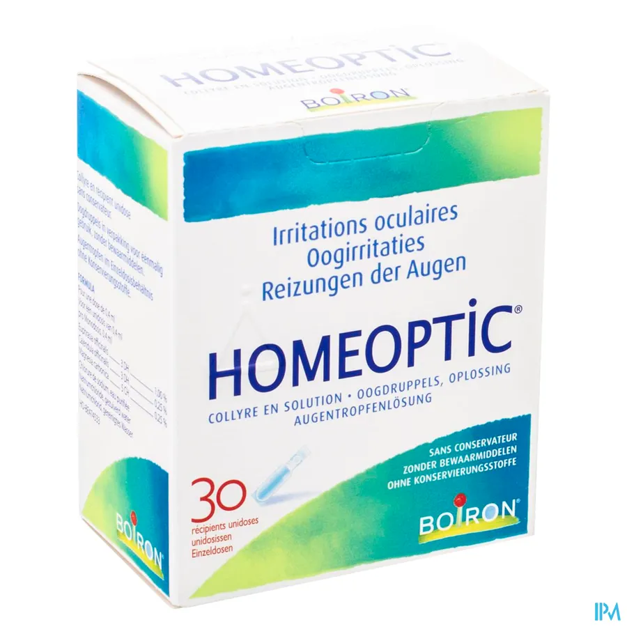packshot van Boiron Homeoptic Oogdruppels 30 x 0,4 ml