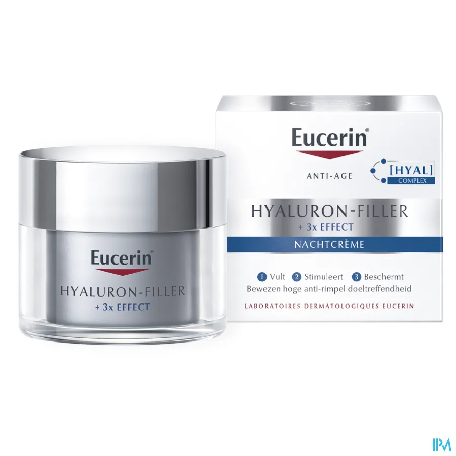packshot van Eucerin Hyaluron-Filler X3 Nachtcrème 50 ml
