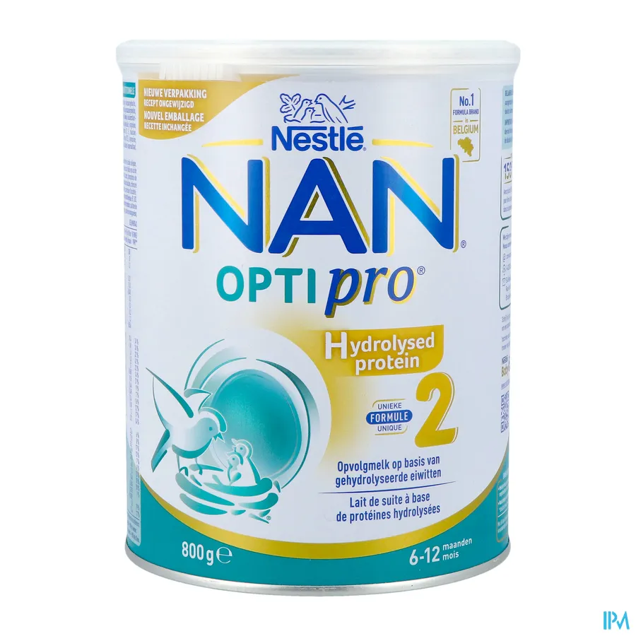 packshot van Nan Optipro Hp Hydrolysed Protein 2 800 g
