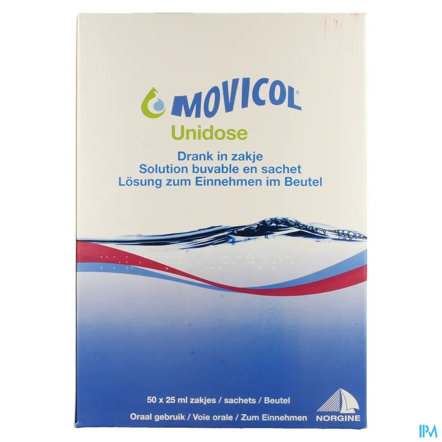 packshot van Movicol Unidose 50 zakjes