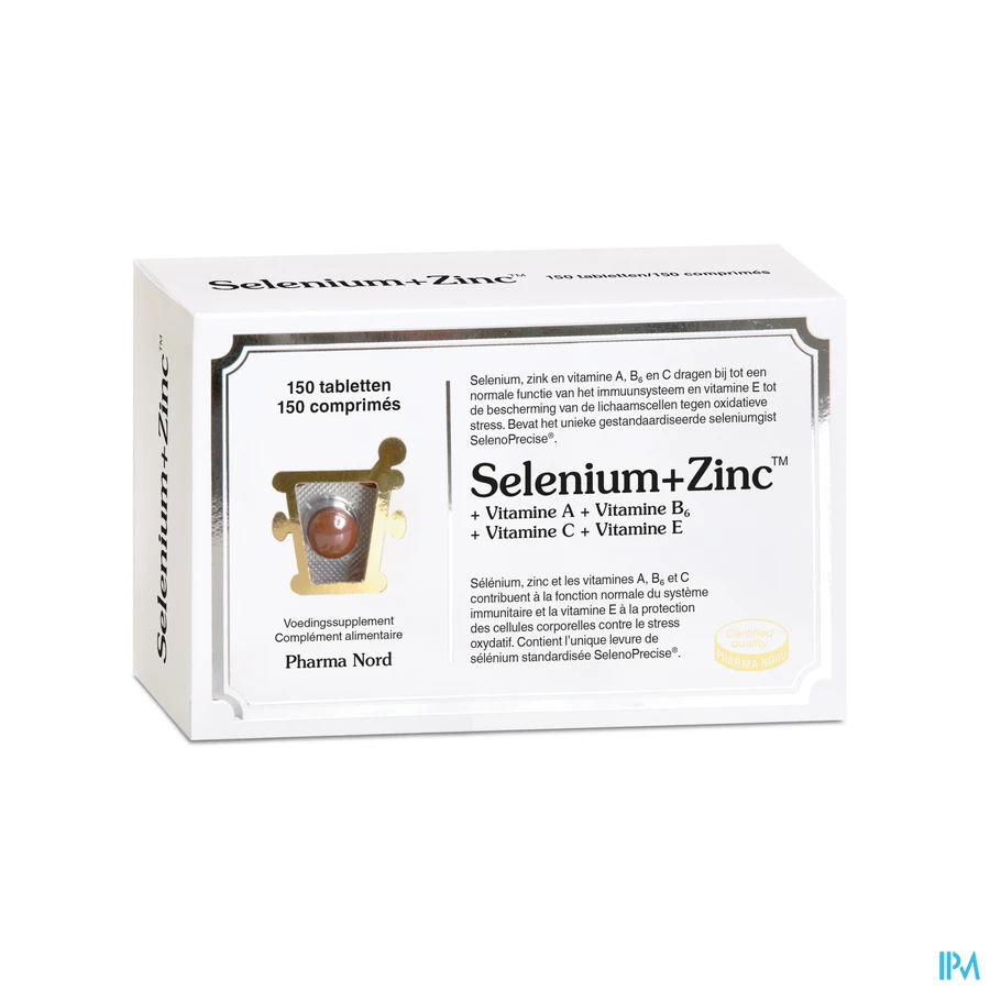 packshot van Pharma Nord Selenium + Zinc 150 tabletten