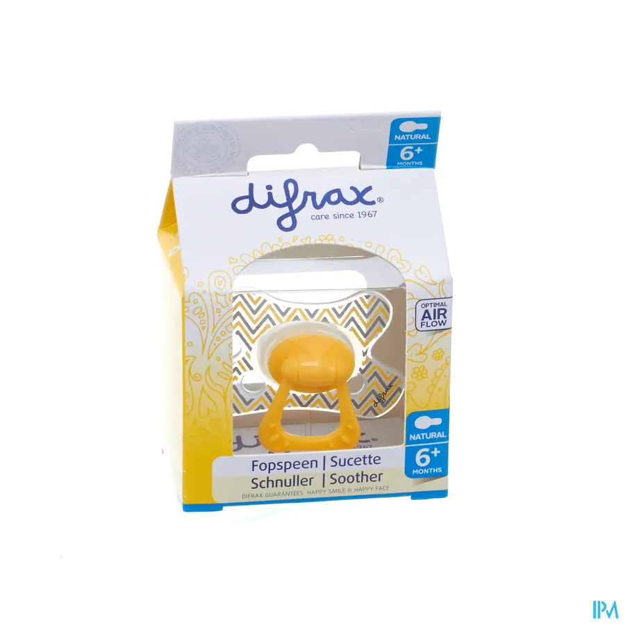 packshot van Difrax Fopspeen Natural 6m+