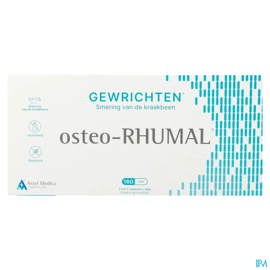 packshot van Osteo-Rhumal 160 capsules