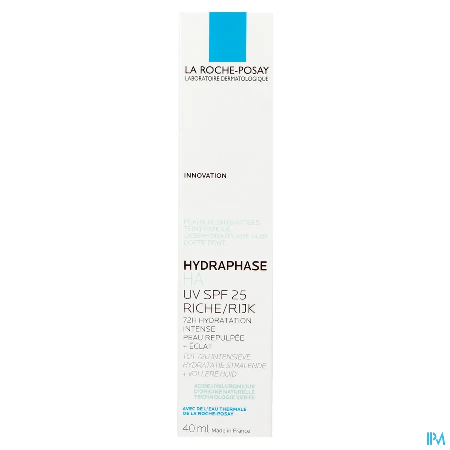 packshot van La Roche-Posay Hydraphase HA UV SPF 25 Rijk 40 ml