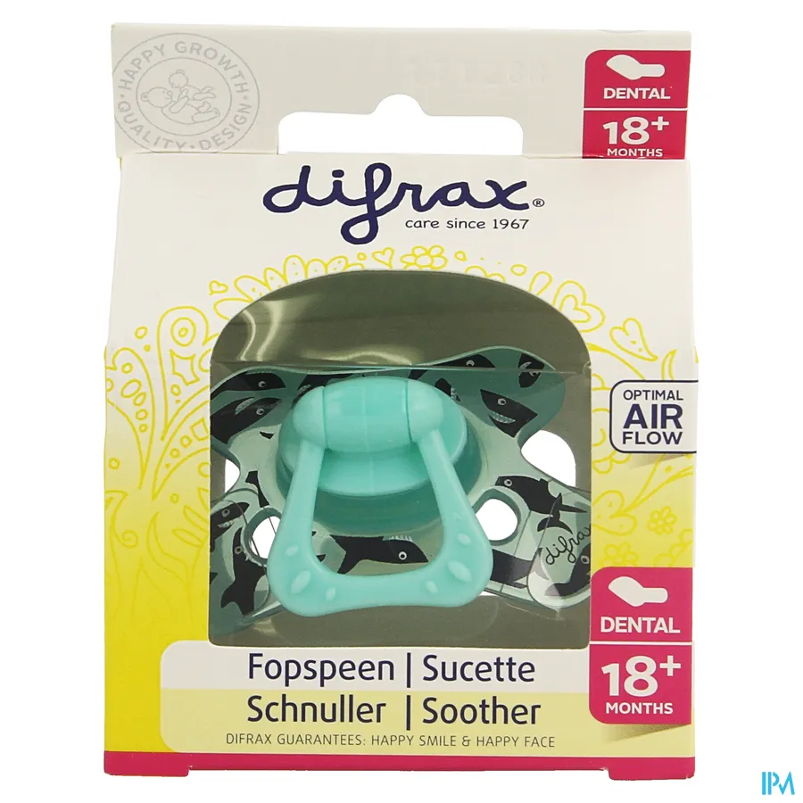 packshot van Difrax Fopspeen Sil Dental Xtr Sterk 18m+ 342