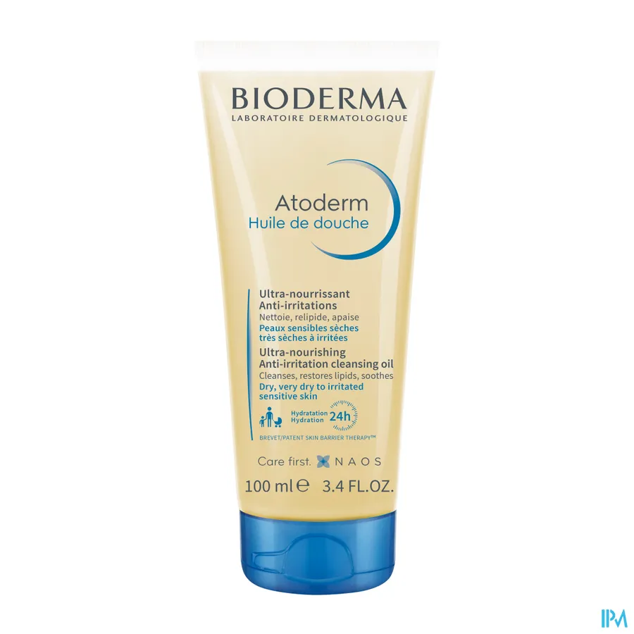 packshot van Bioderma Atoderm Douche Olie Tube 100 ml