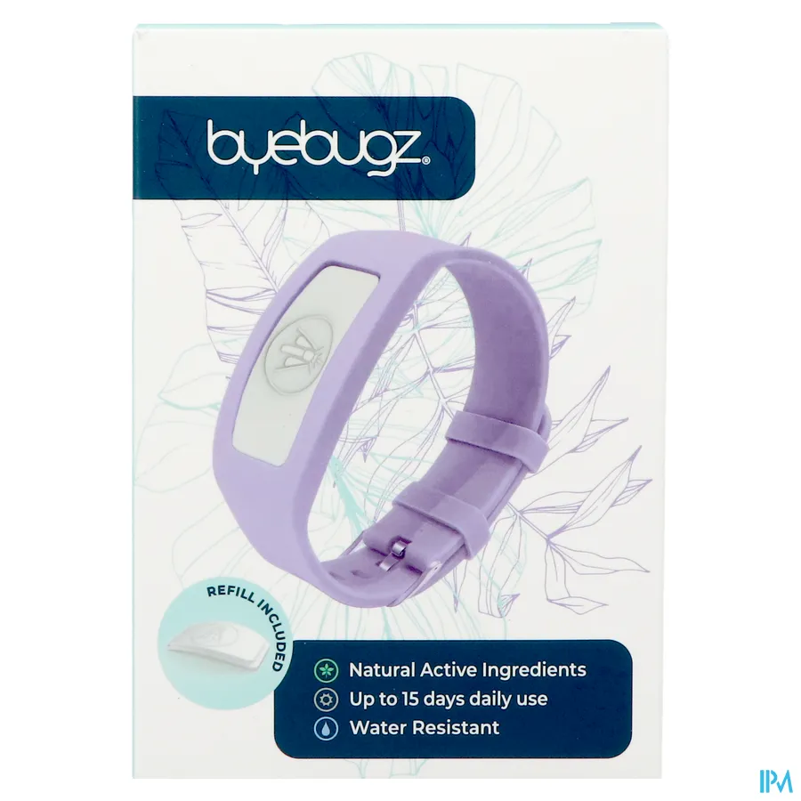 packshot van ByeBugz Bangles Fresh Lavender 1 stuk