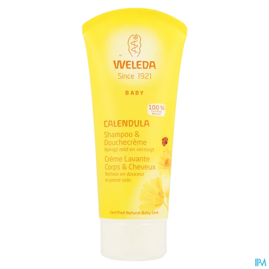 packshot van Weleda Baby Shampoo & Douchecrème Calendula 200 ml