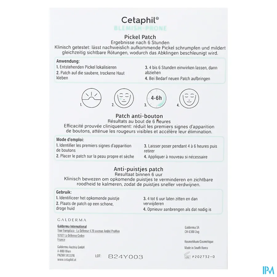 packshot van Cetaphil 6 Hour Fast Clear Pimple Patch 24