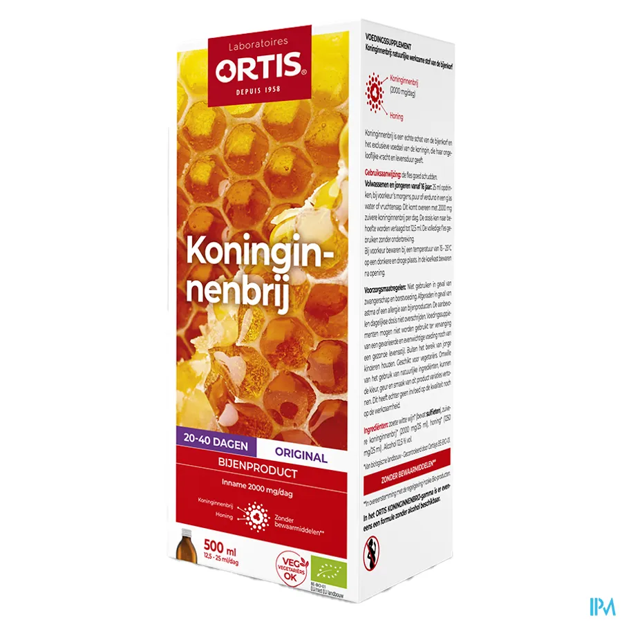 packshot van Ortis Koninginnebrij Bio 500 ml