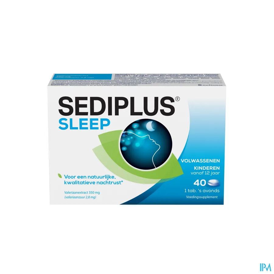 packshot van Sediplus Sleep voor een Natuurlijke Kwalitatieve Nachtrust 40 Tabletten