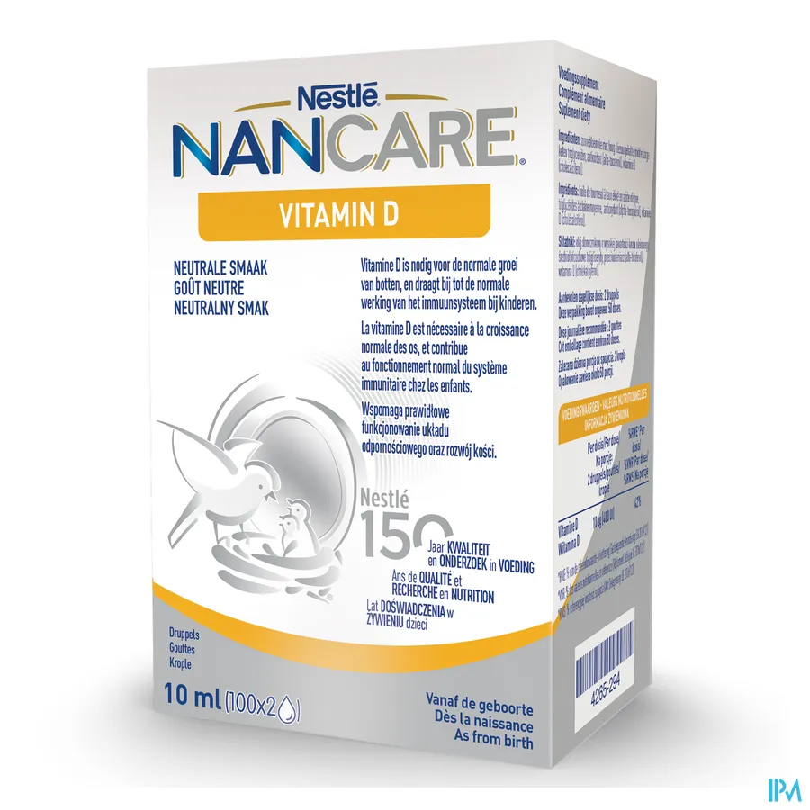 packshot van Nancare Vitamin D 10 ml
