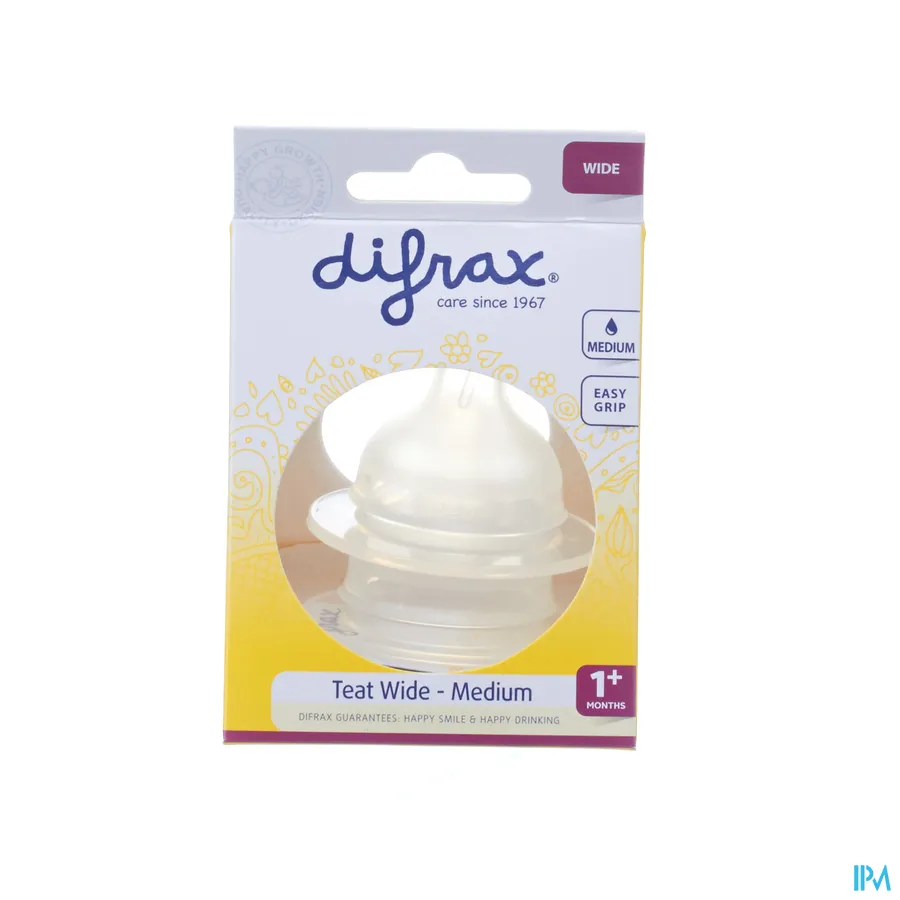 packshot van Difrax Flessenspeen Natural Wide Medium 676