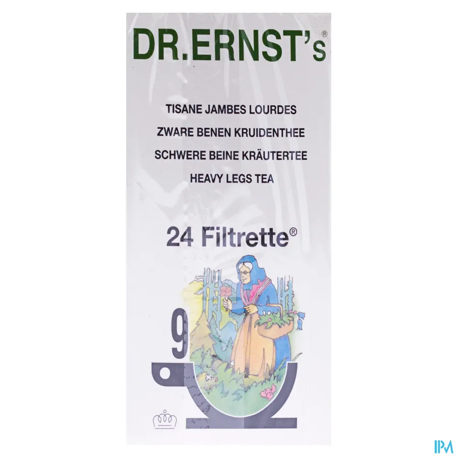 packshot van Dr Ernst Thee voor Lichte Benen n°9 met Meidoorn 24 Zakjes
