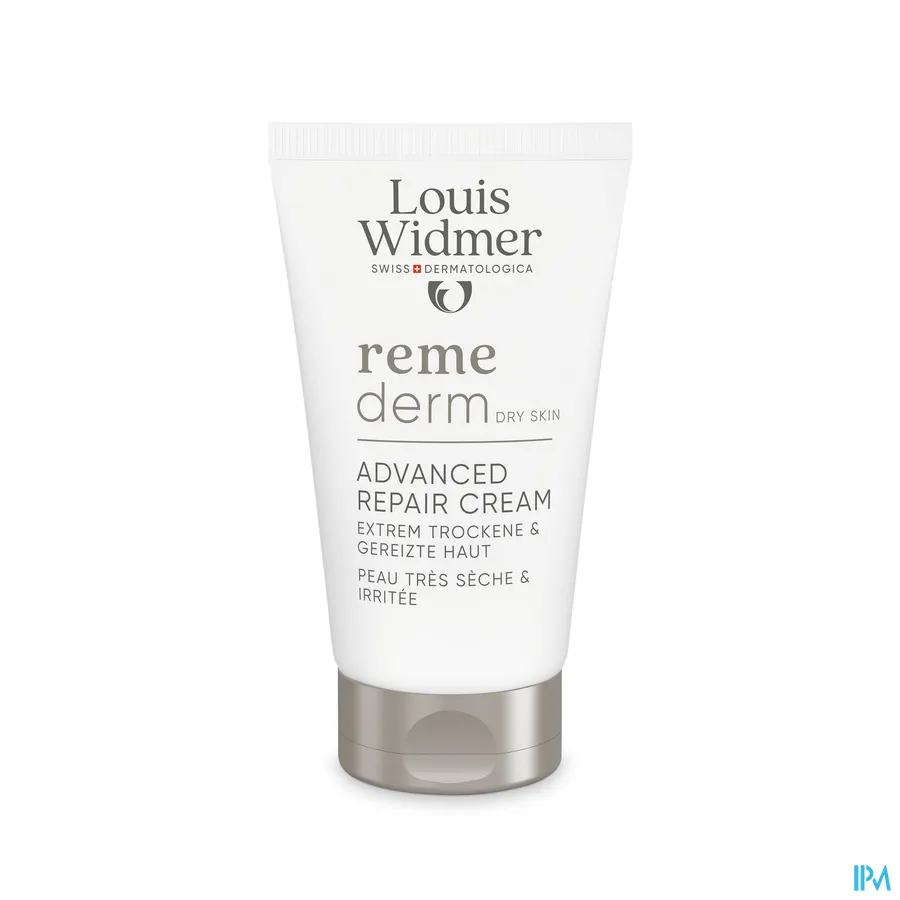 productshot van Louis Widmer Remederm Dry Skin Advanced Repair Cream 40 ml - zonder parfum