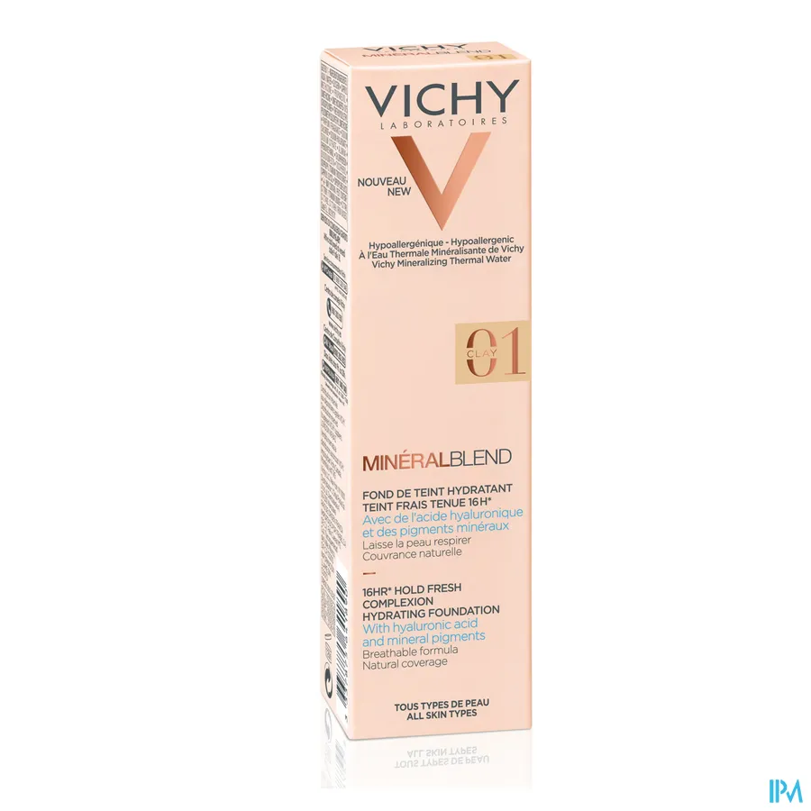 packshot van Vichy Minéralblend Fond De Teint Fluide 01 Clay 30 ml