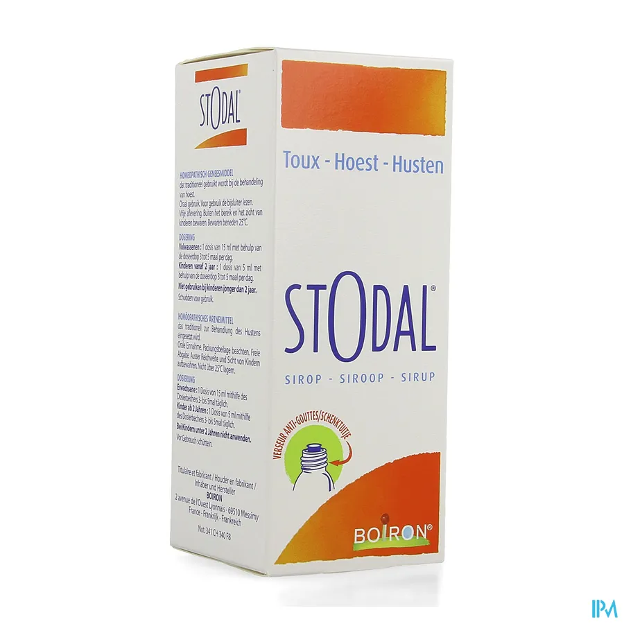 packshot van Stodal bij Hoest Siroop 200 ml